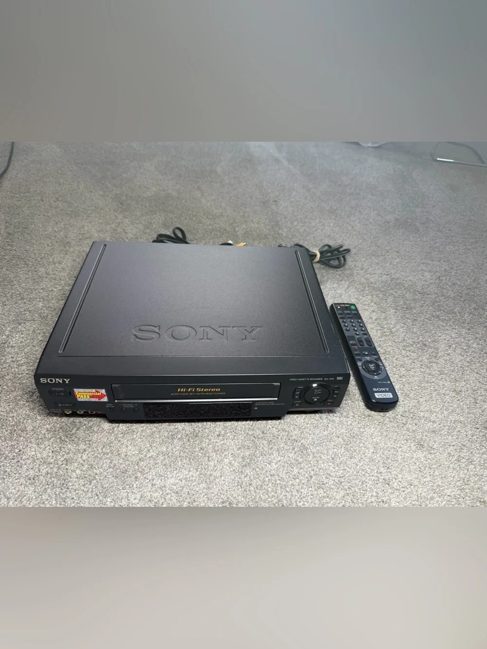 Sony SLV-N50 4-Head Hi-Fi Stereo VHS Video Cassette Recorder with remote